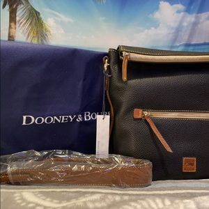 Dooney & Bourke black leather tote bag new